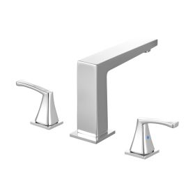 Roman Tub Faucet, 3 Hole Waterfall Bathtub Faucet, Bath Tubs Faucets Set with 2 Handles, Roman Tub Faucets Deck Mount for Pet Washing, Baby Care