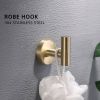 8-Pieces Brushed Nickel Gold Bathroom Accessories Set, Stainless Steel Bathroom Hardware Set, Bath Towel Bar Set