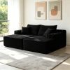 75" Cloud Sectional Couch, L-Shape Chaise with R-Shape Chaise with Deep Seat and Comfortable 2 Seater Couch for Modern Living Room,(Plush Fabric)