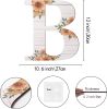 Large Wooden Letters 12 Inch Rustic Wooden Letters B for Wall Decor Home Wood Letters Sunflower Big Wood Wall Letters Decor for Living Room Bedroom Pa
