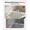 Roman Tub Faucet, 3 Hole Waterfall Bathtub Faucet, Bath Tubs Faucets Set with 2 Handles, Roman Tub Faucets Deck Mount for Pet Washing, Baby Care