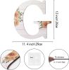 Large Wooden Letters 12 Inch Rustic Wooden Letters G for Wall Decor Home Wood Letters Sunflower Big Wood Wall Letters Decor for Living Room Bedroom Pa
