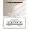 Roman Tub Faucet, 3 Hole Waterfall Bathtub Faucet, Bath Tubs Faucets Set with 2 Handles, Roman Tub Faucets Deck Mount for Pet Washing, Baby Care