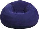 Beanless Bag Inflatable Chair, Air Sofa Outdoor Inflatable Lazy Sofa Chair No Filler,Washable Couch Bean Bag Chair Folding