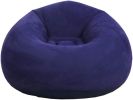 Beanless Bag Inflatable Chair, Air Sofa Outdoor Inflatable Lazy Sofa Chair No Filler,Washable Couch Bean Bag Chair Folding