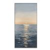 Handmade Canvas Oil Painting Interior Decoration Sea Sunset Modern Art Mural Living Room Bedroom Office Hotel Poster